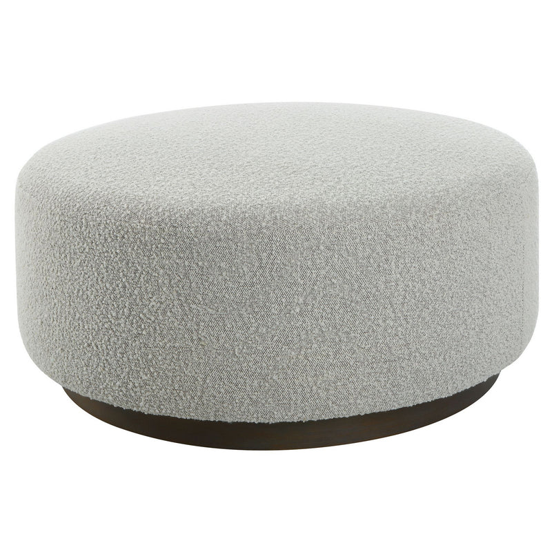 Uttermost 23742 Ottoman / Coffee Table, Ivory And Warm Gray