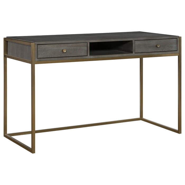Uttermost 25201 Desk, Stainless Steel