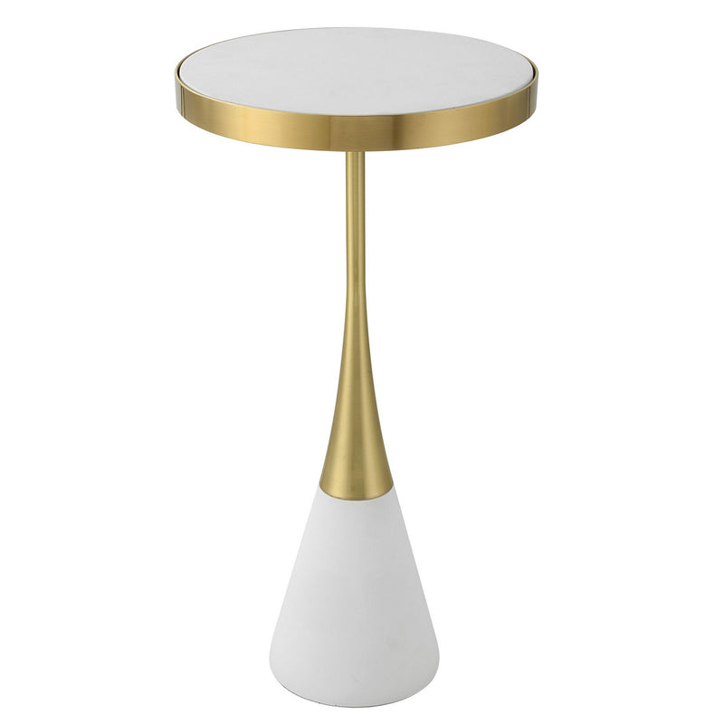 Uttermost 25281 Accent Table, Matte White