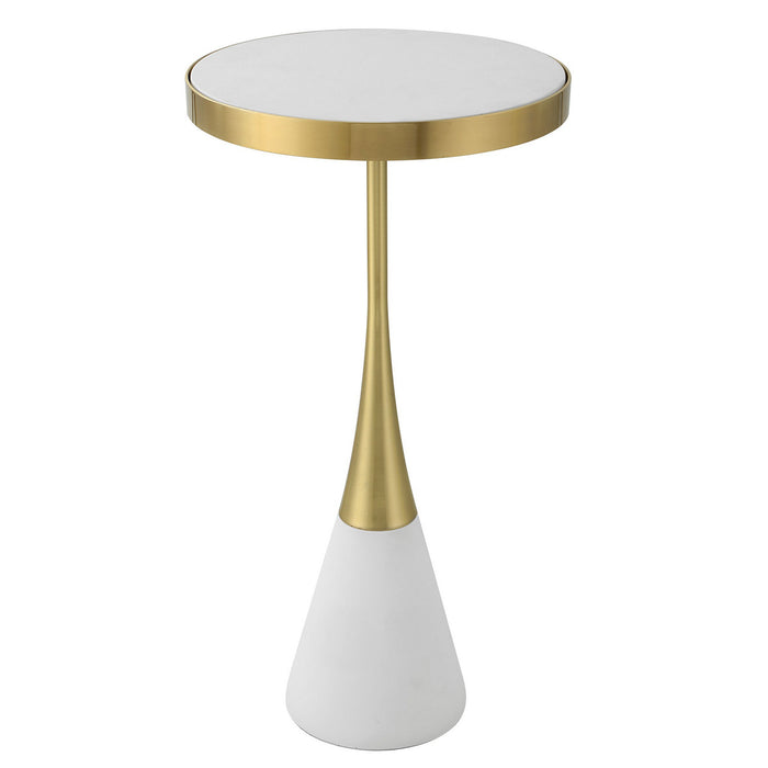 Uttermost 25281 Accent Table, Matte White