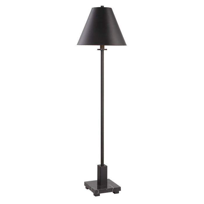 Uttermost 30153-1 One Light Buffet Lamp, Satin Black