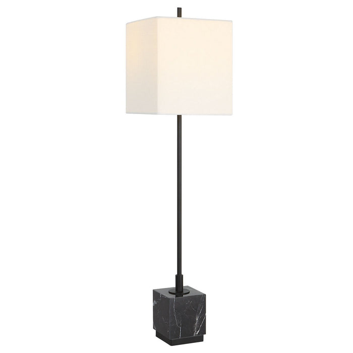 Uttermost 30155-1 One Light Buffet Lamp, Satin Black