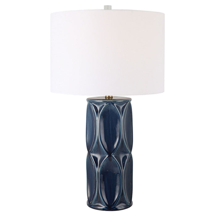 Uttermost 30163-1 One Light Table Lamp, Brushed Nickel