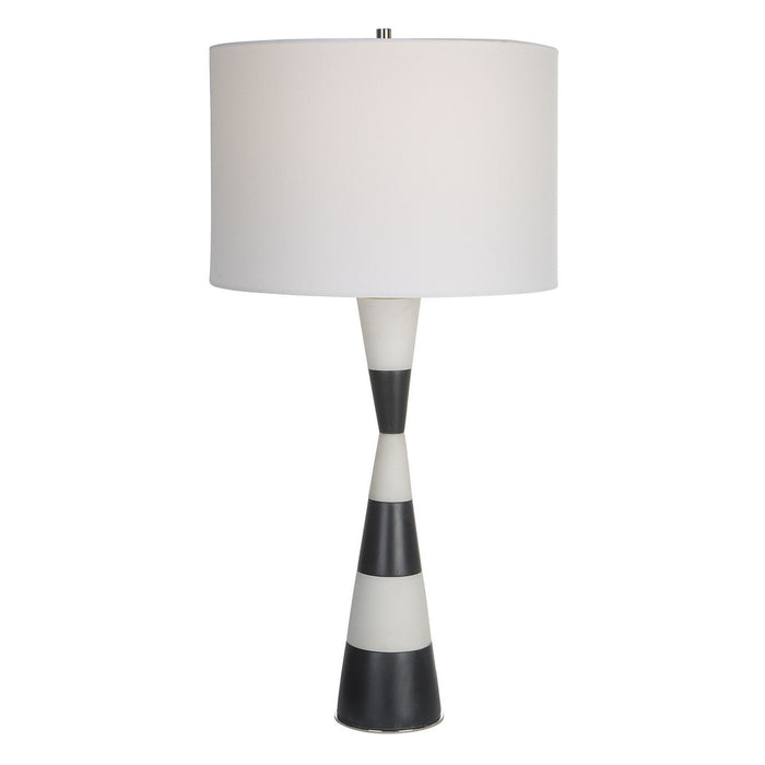 Uttermost 30165-1 One Light Table Lamp, Polished Nickel