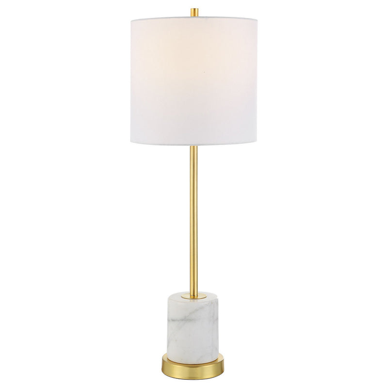 Uttermost 30166-1 One Light Buffet Lamp, Brushed Gold