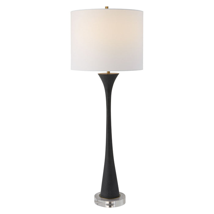 Uttermost 30171 One Light Buffet Lamp, Brushed Brass Plated