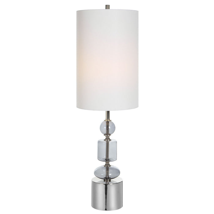Uttermost 30178-1 One Light Buffet Lamp, Polished Nickel