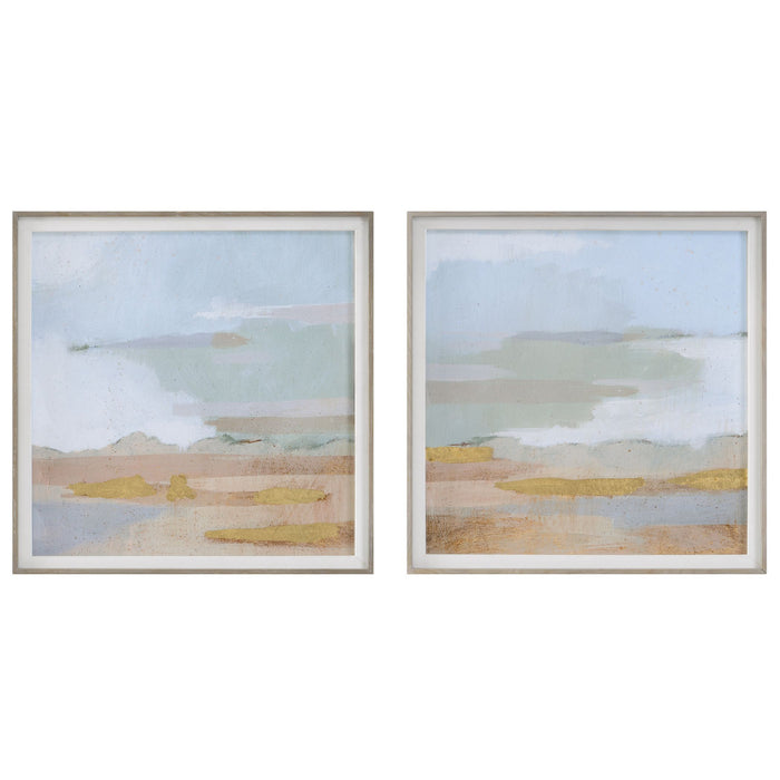 Uttermost 41468 Framed Prints, S/2, Wood Look