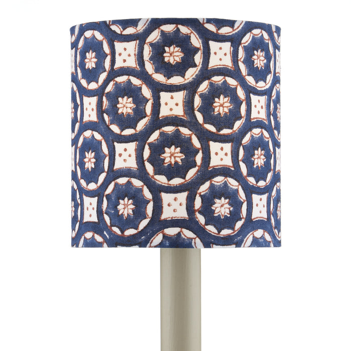 Currey and Company 0900-0008 Chandelier Shade, Navy/White/Red