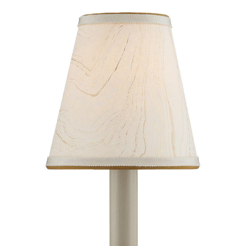Currey and Company 0900-0015 Chandelier Shade, Cream/Gold