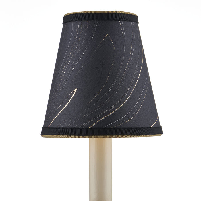 Currey and Company 0900-0019 Chandelier Shade, Black/Gold/Silver