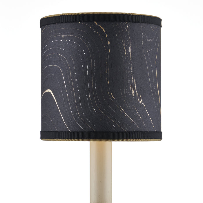 Currey and Company 0900-0020 Chandelier Shade, Black/Gold/Silver