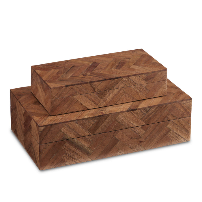 Currey and Company 1200-0643 Box Set of 2, Natural