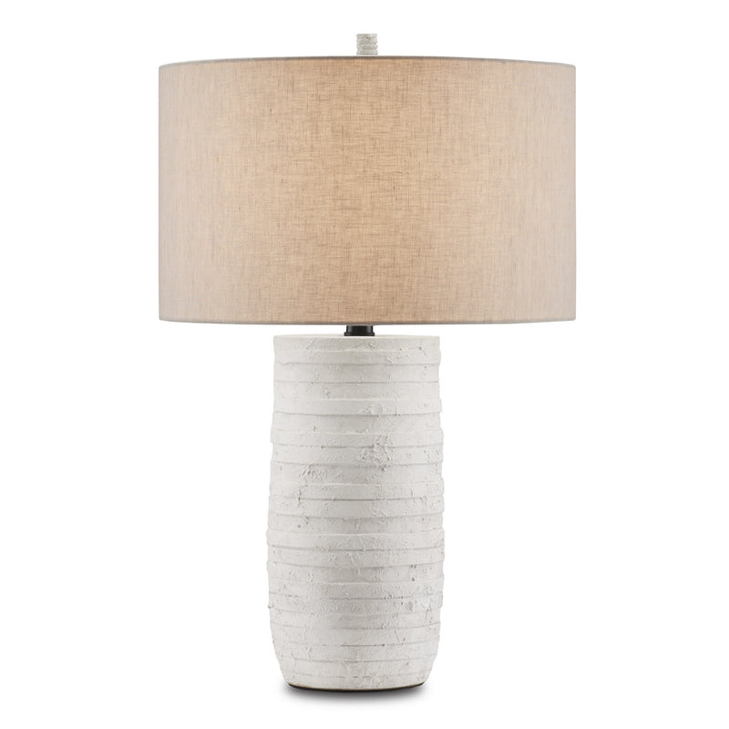 Currey and Company 6000-0849 One Light Table Lamp, White