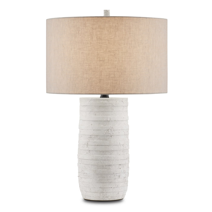 Currey and Company 6000-0849 One Light Table Lamp, White