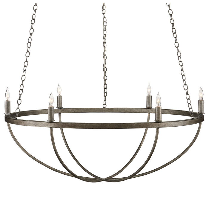 Currey and Company 9000-0942 Six Light Chandelier, Light MolÃ©