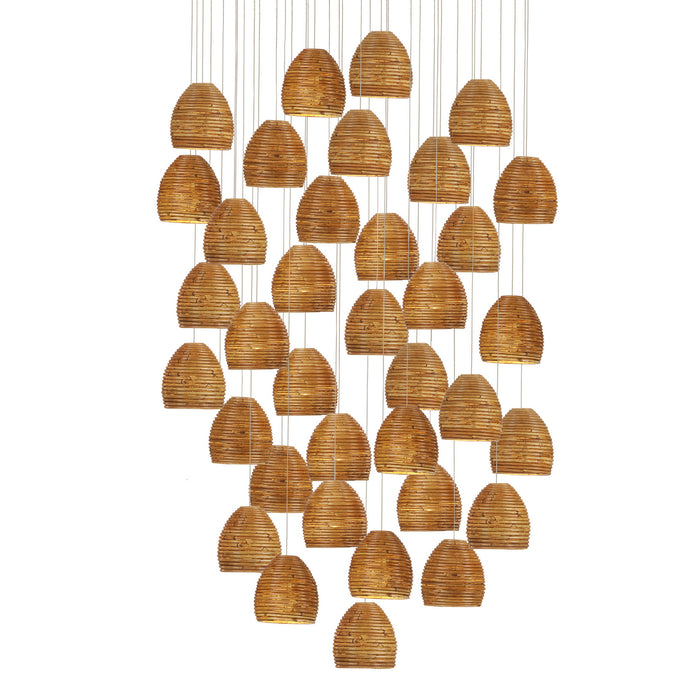 Currey and Company 9000-1004 36 Light Pendant, Natural