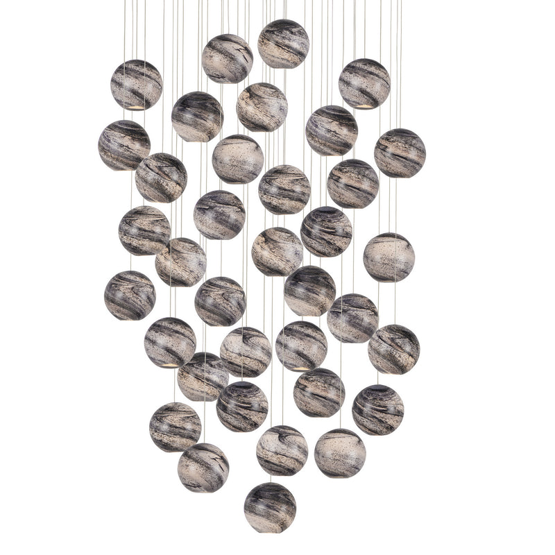Currey and Company 9000-1011 36 Light Pendant, Earth with Speckles
