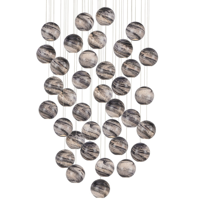 Currey and Company 9000-1011 36 Light Pendant, Earth with Speckles