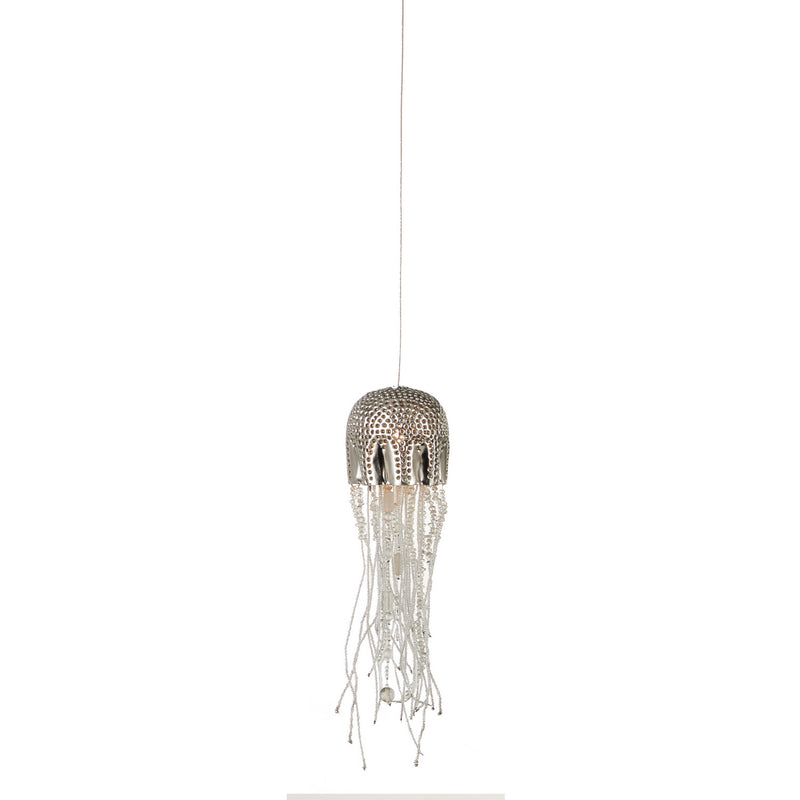 Currey and Company 9000-1026 One Light Pendant, Nickel