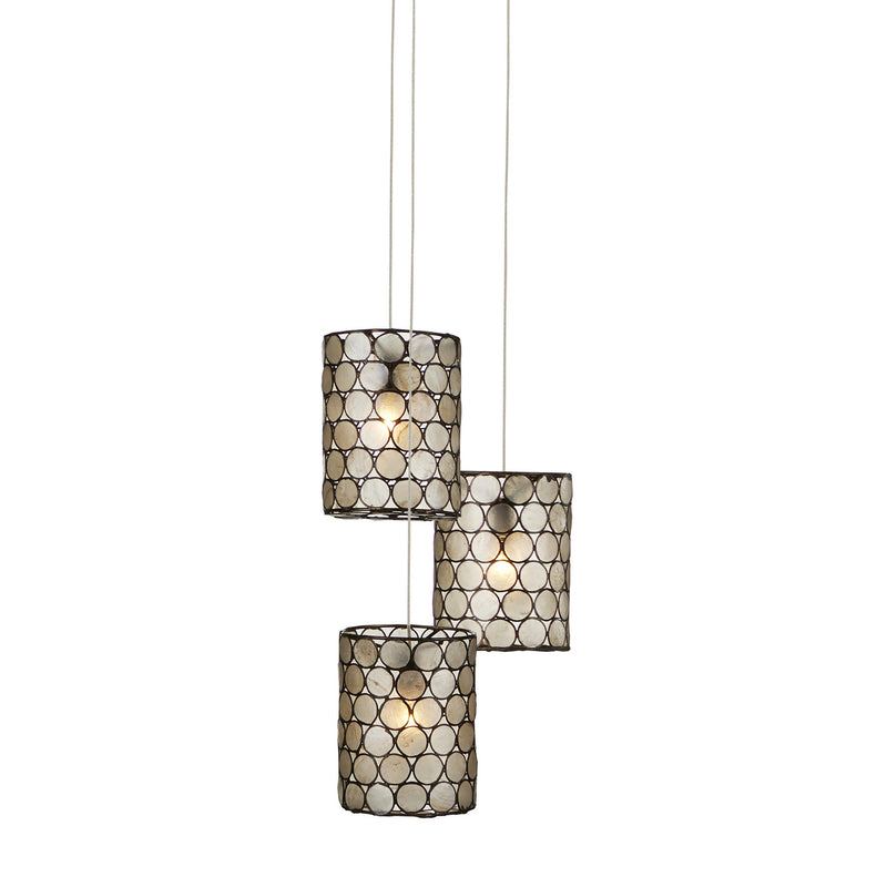 Currey and Company 9000-1048 Three Light Pendant, Cupertino
