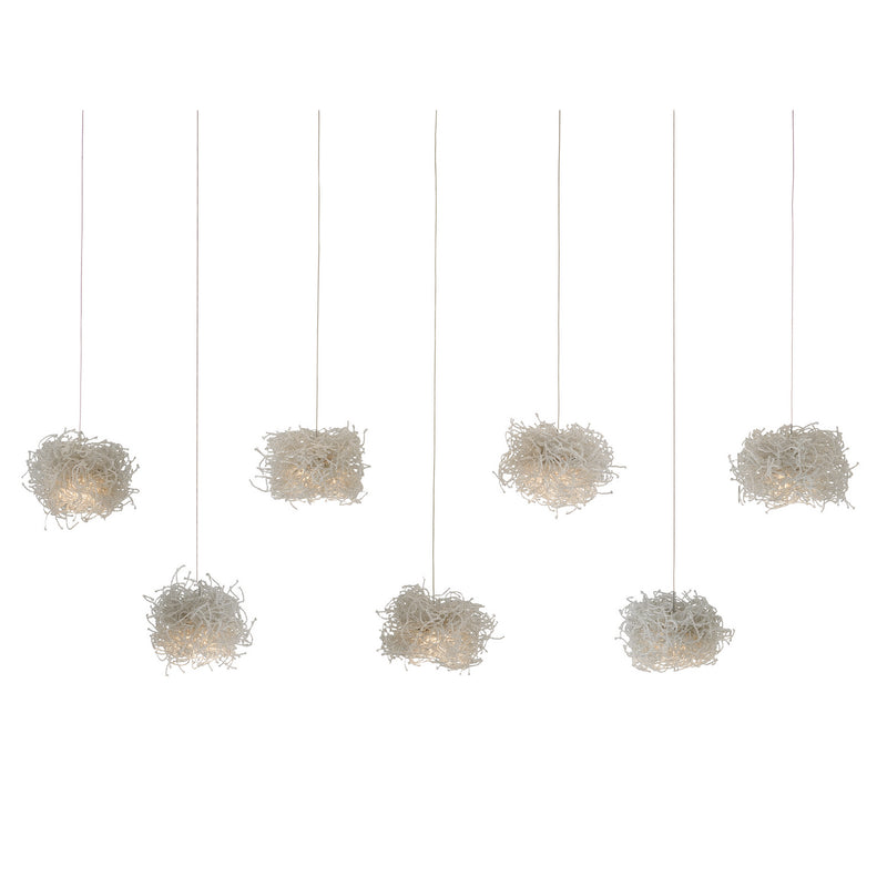 Currey and Company 9000-1058 Seven Light Pendant, Clear