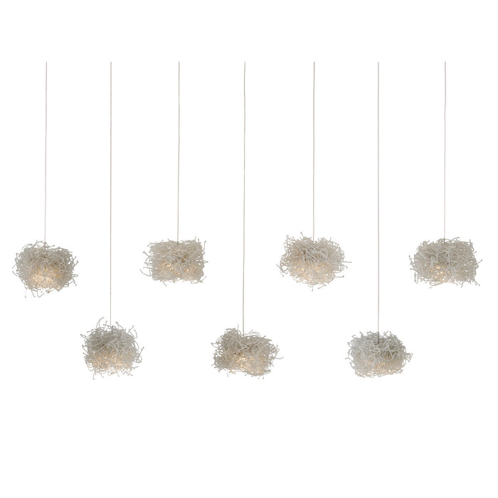 Currey and Company 9000-1058 Seven Light Pendant, Clear