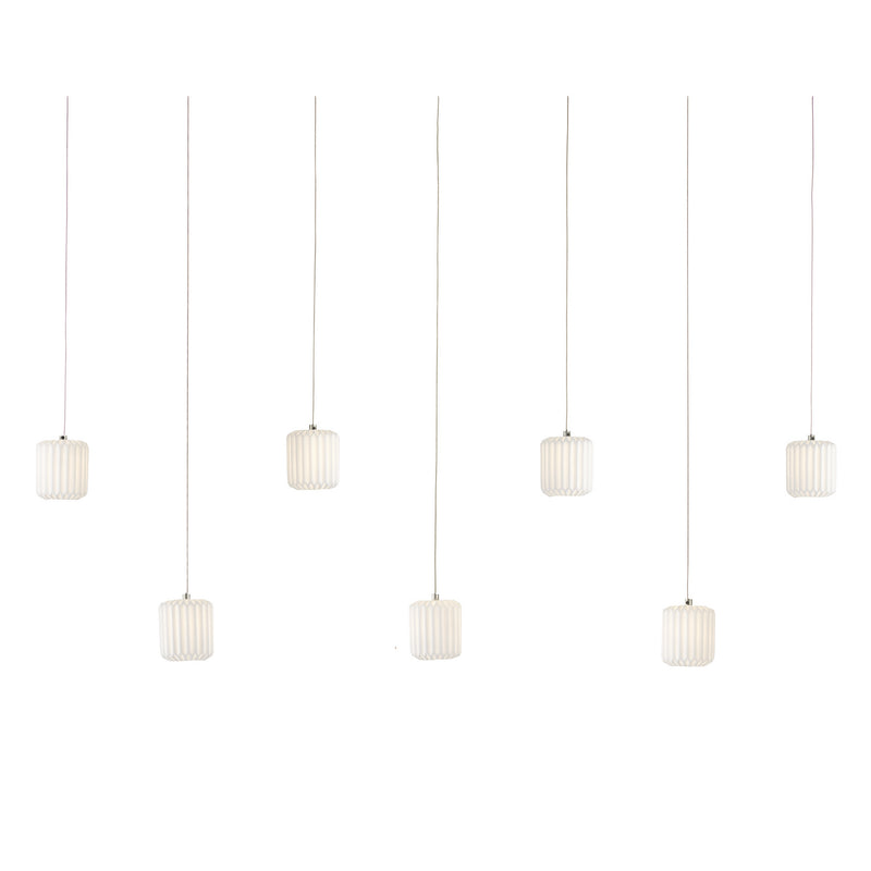Currey and Company 9000-1060 Seven Light Pendant, White