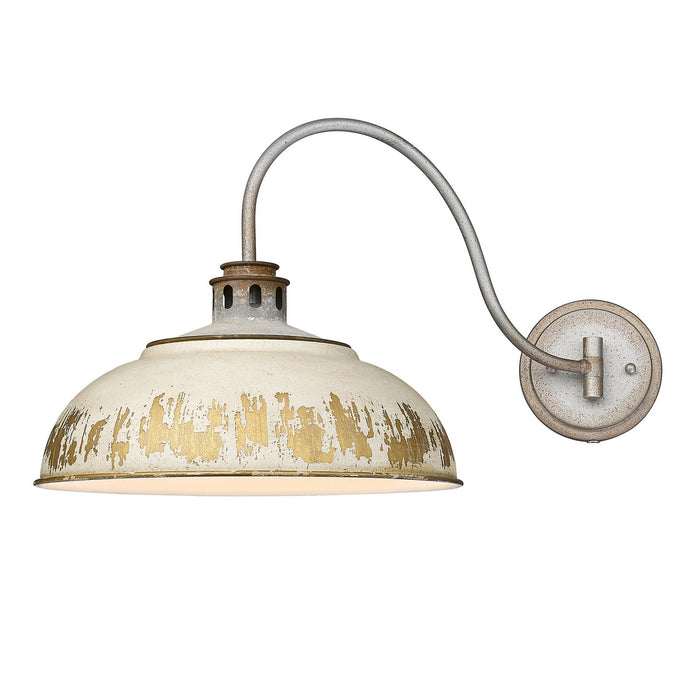 Golden 0865-A1W AGV-AI One Light Wall Sconce, Aged Galvanized Steel