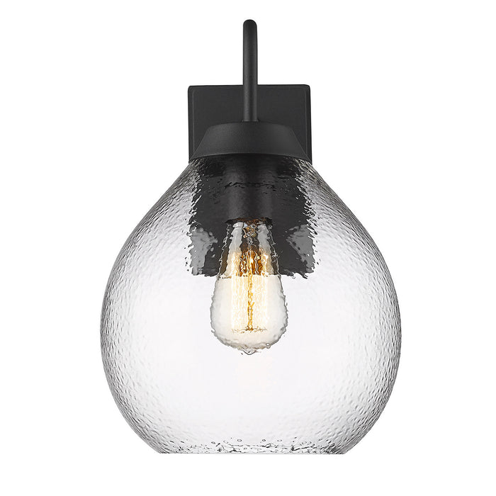 Golden 1094-OWM NB-HCG One Light Outdoor Wall Sconce, Natural Black