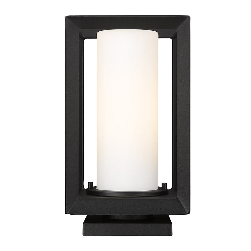 Golden 2073-OPR NB-OP One Light Outdoor Pier Mount, Natural Black