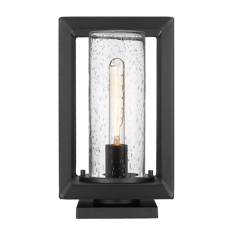 Golden 2073-OPR NB-SD One Light Outdoor Pier Mount, Natural Black