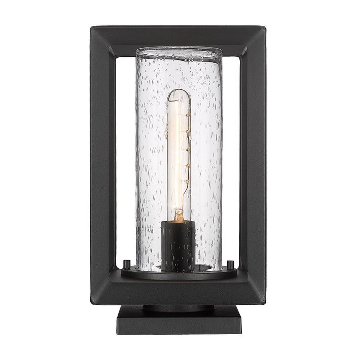Golden 2073-OPR NB-SD One Light Outdoor Pier Mount, Natural Black
