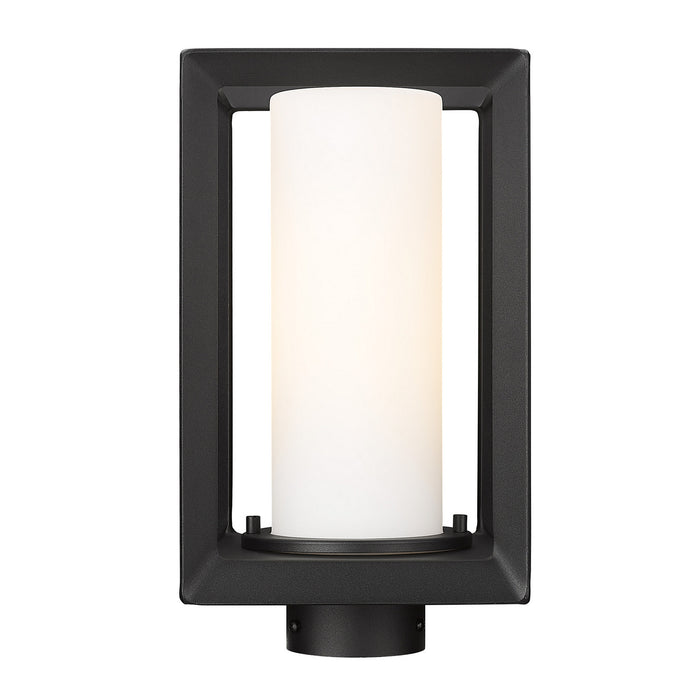 Golden 2073-OPST NB-OP One Light Outdoor Post Mount, Natural Black