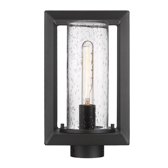 Golden 2073-OPST NB-SD One Light Outdoor Post Mount, Natural Black