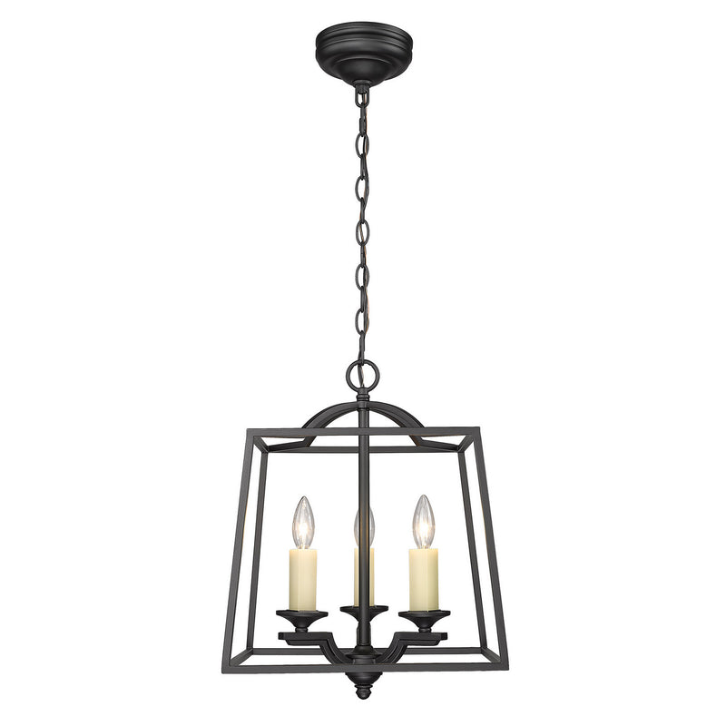 Golden 3072-3P NB Three Light Pendant, Natural Black