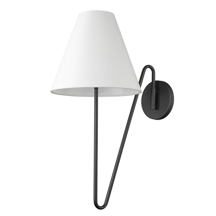 Golden 3690-A1W NB-IL One Light Wall Sconce, Natural Black