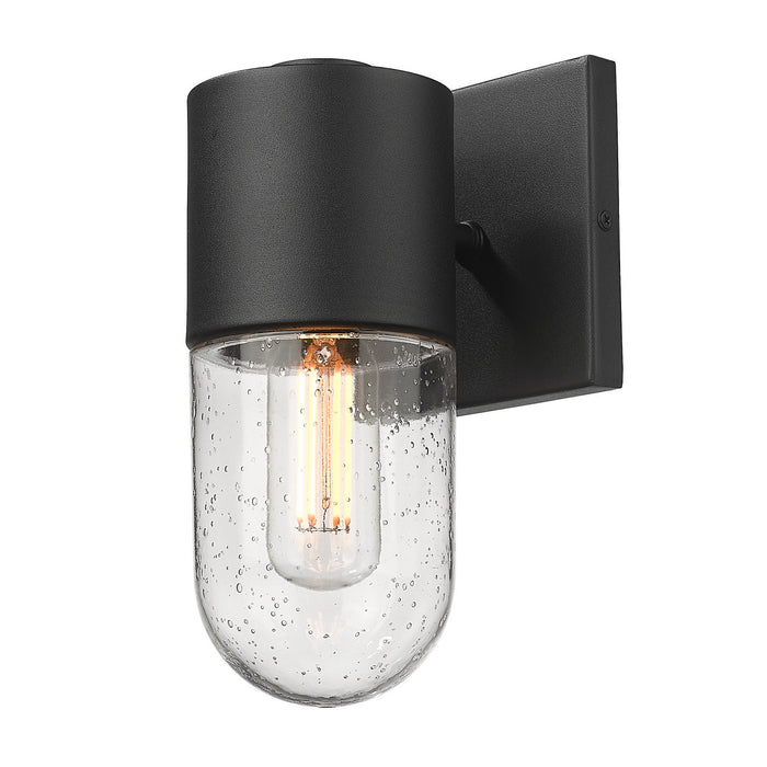 Golden 6080-OWS NB-SD One Light Outdoor Wall Sconce, Natural Black