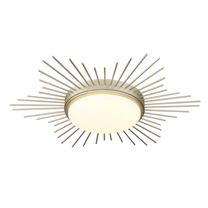 Golden 9126-FM18 WG-OP LED Flush Mount, White Gold