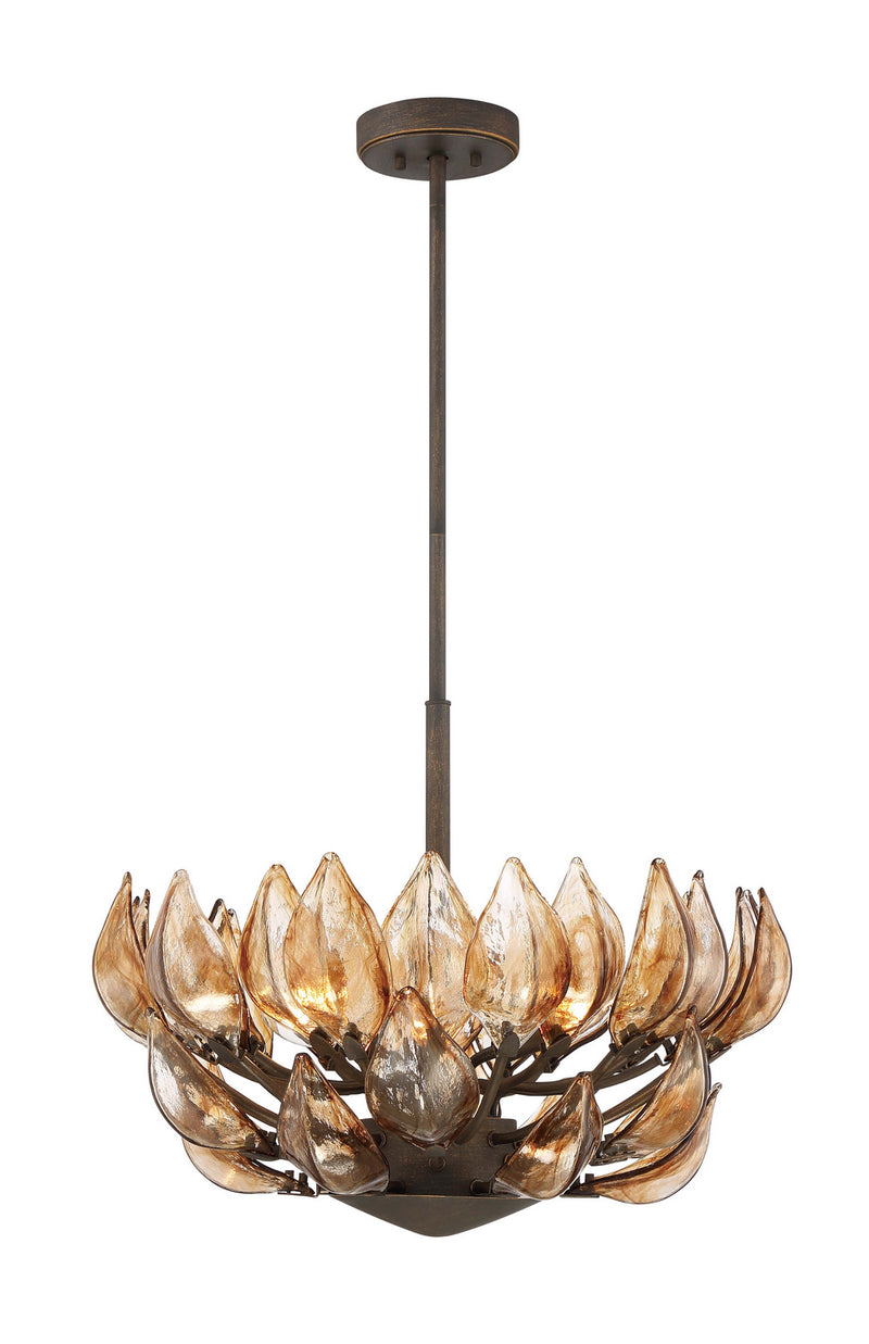 Metropolitan N6686-874 Six Light Pendant, Heritage Bronze