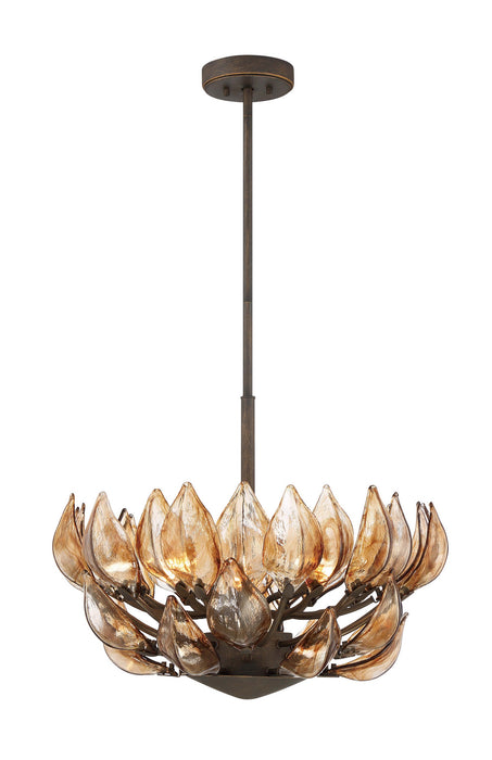 Metropolitan N6686-874 Six Light Pendant, Heritage Bronze
