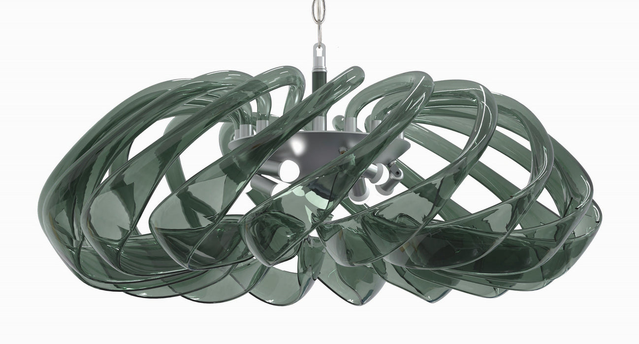 Metropolitan N9449 Eight Light Pendant, Polished Nickel