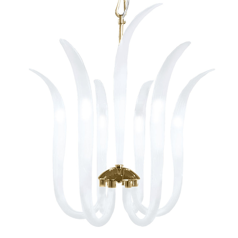 Metropolitan N9906 Six Light Pendant, Polished Nickel
