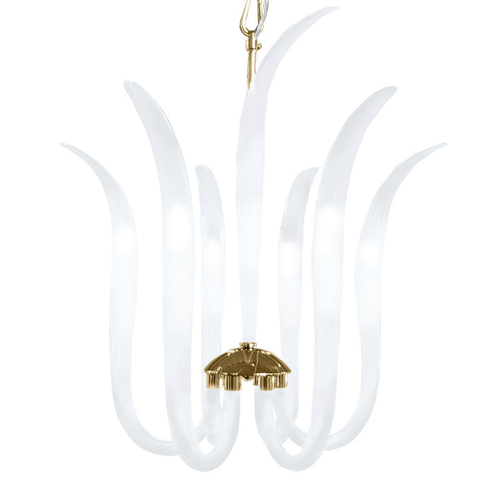 Metropolitan N9906 Six Light Pendant, Polished Nickel