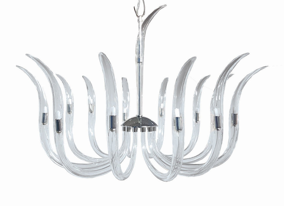 Metropolitan N9912 12 Light Chandelier, Polished Nickel