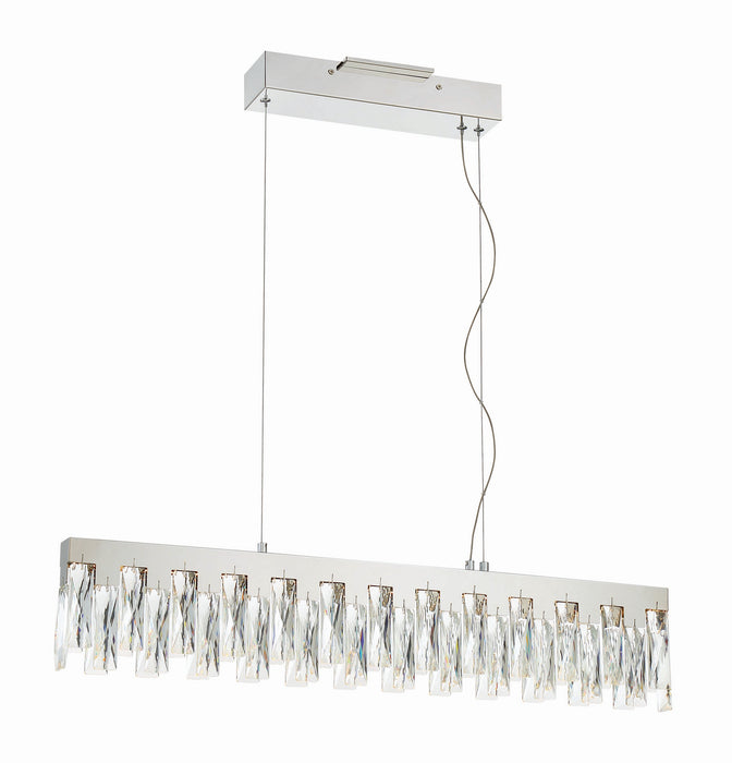 George Kovacs P5333-077-L LED Island Pendant, Chrome