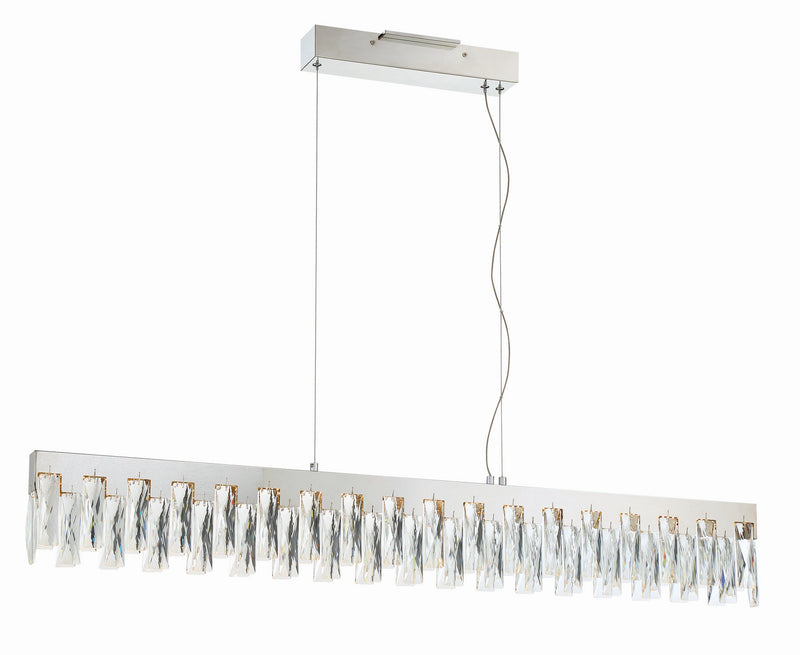 George Kovacs P5337-077-L LED Island Pendant, Chrome