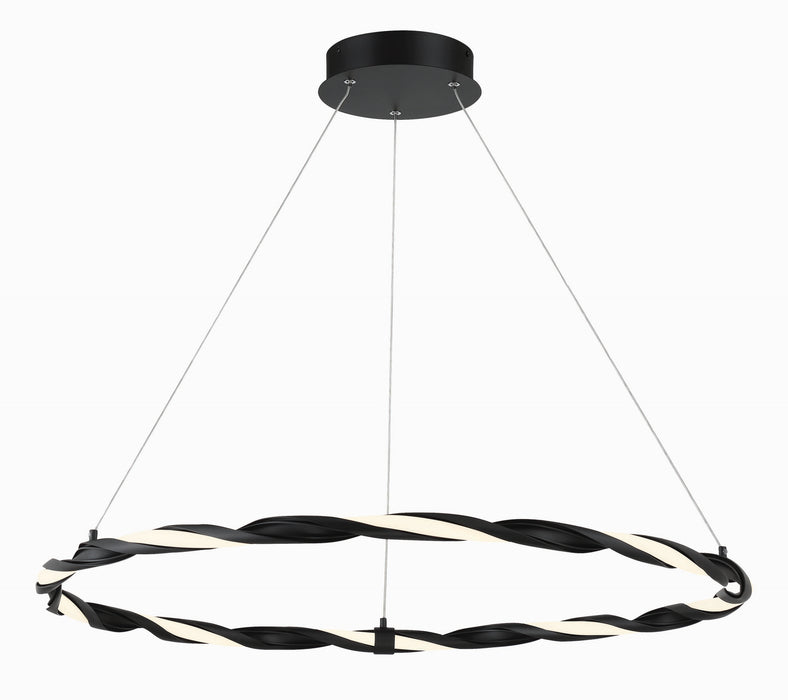 George Kovacs P5481-66A-L LED Pendant, Matte Black