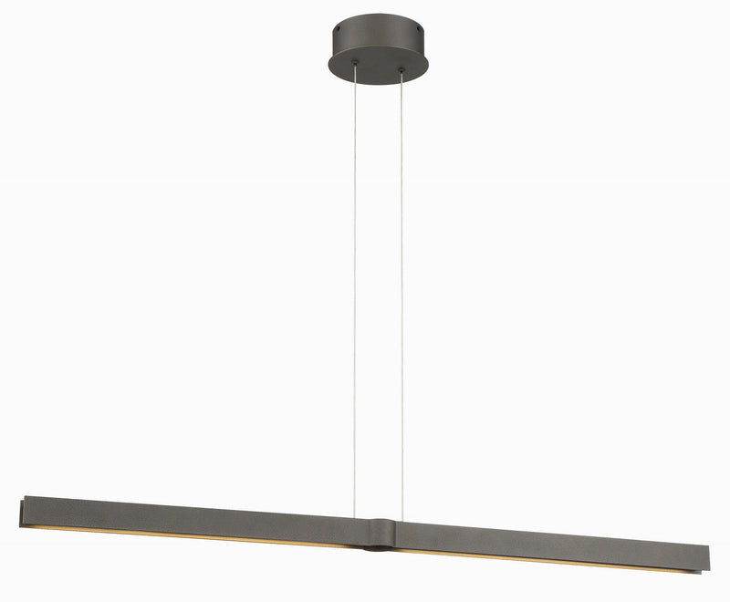 George Kovacs P5491-172-L LED Island Pendant, Smoked Iron
