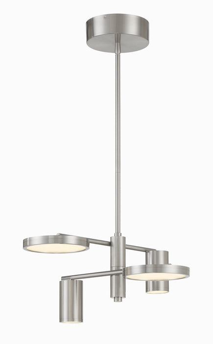 George Kovacs P5494-084-L LED Chandelier, Brushed Nickel